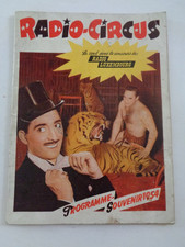 Programme cirque - radio circus - 1954