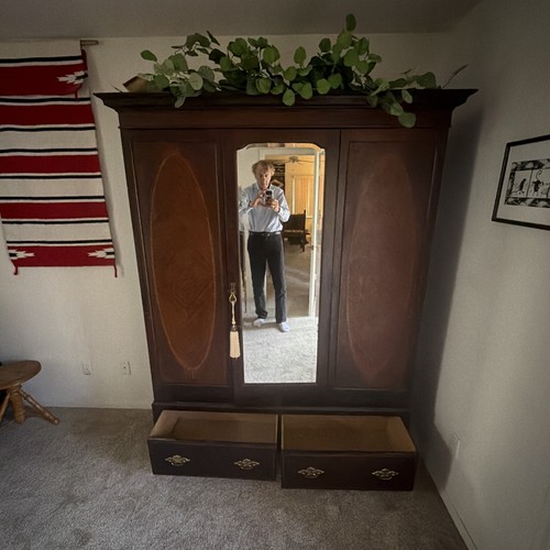 English armoire wardrobe 1 - wardrobe,