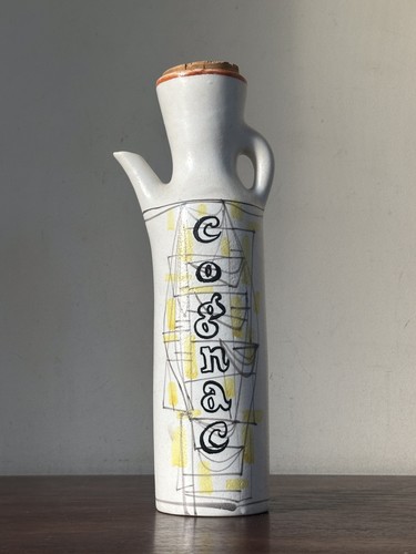 Bouteille cognac céramique - bouteille,
