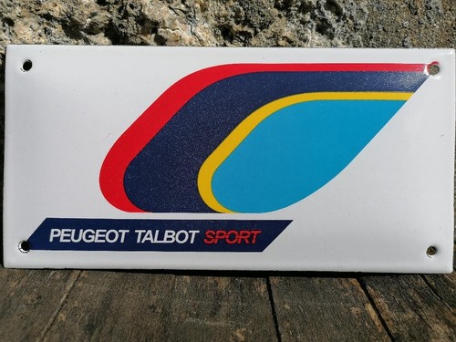 Plaque émaillée peugeot - plaque,