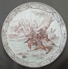 Assiette parlante militaire CREIL ET MONTEREAU 19è "NOS SOUS-OFFS n°7 Antoine 