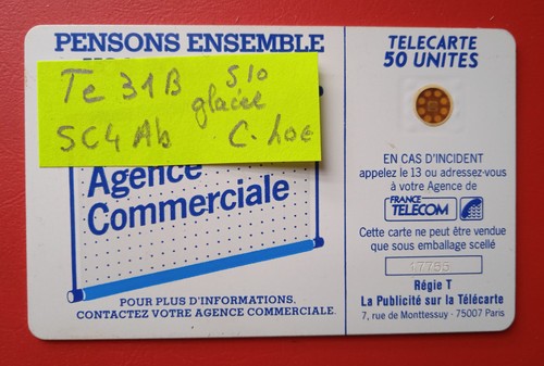 Télécarte 31b glacée - 31b, /
