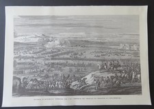 Napoléon  Bonaparte  Gravure de la Bataille d'austerlitz - Carle Vernet