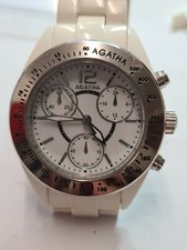 Montre Agatha Quartz Bracelet Blanc Ref V104