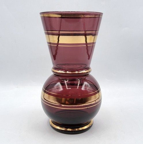 Vase verre soufflé coloré - verre,