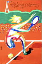 AFFICHE   POSTER    TENNIS ROLAND GARROS 1979
