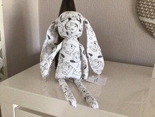 Doudou Lapin imprimé chats DPAM neuf