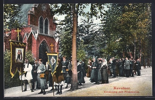 Carte postale kevelaer - kevelaer,, chemin