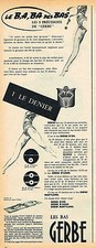 PUBLICITE ADVERTISING 045  1953 GERBE  bas & collants