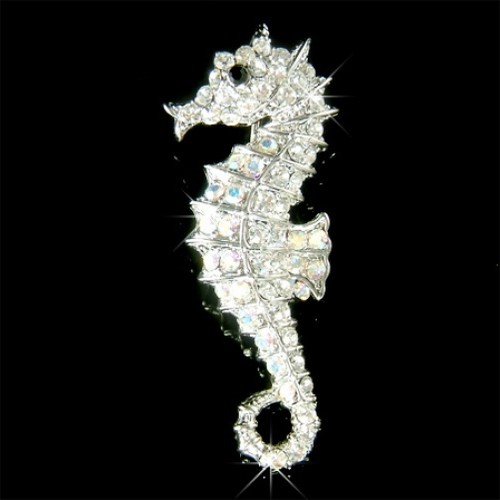 Hippocampe avec cristal - hippocampe,