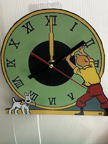 Tintin horloge pendulette - horloge,