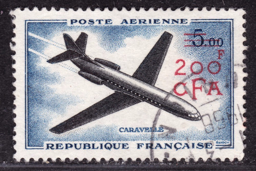 Timbre 1961 reunion cfa poste - timbre,