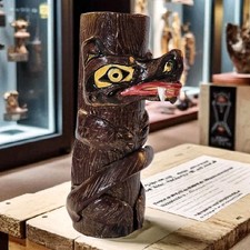 Handmade Timber Wolf Totem