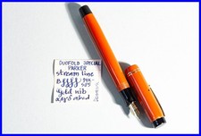 Stylo Parker Duofold Spécial Streamline En Rouge Corail Avec Nib 14k B