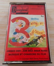 K7 CASSETTE AUDIO TAPE WALT DISNEY 3 HISTOIRES DES 3 PETITS COCHONS JACQUES DUBY