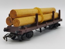 HO JEP 6695 - Wagon Transport de Grumes - 2 pièces cassées - Sans Boîte