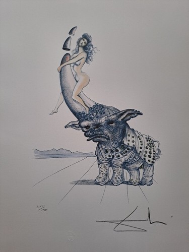 Lithographie signée salvador - signée,