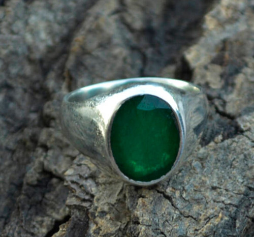 Bague pour hommes - , émeraude