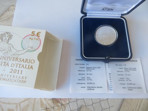 Euro italia 2011 argento fdc - italia,