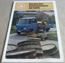 1980 MERCEDES L407 L409 L508 L608 L613 Trucks Catalogue Brochure Folder Prospekt