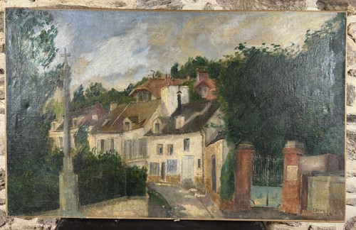 Huile sur toile signée - ,