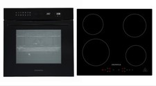 Four Cuisinière Plaque Induction Noir Encastrable Autonome Pyrolyse Respekta