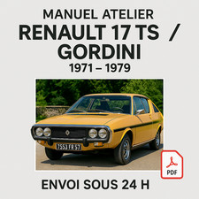 Manuel Atelier Renault 17 TS