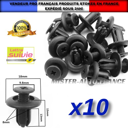X10 clips fixation 8mm - clips, de