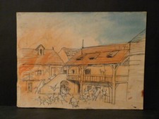 PROJET DECOR THEÂTRE Dessin Original OPERETTE OPERA SPECTACLE Panique à la ferme