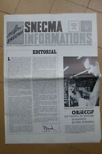 JOURNAL SNECMA 202 2/74 GABRIEL VOISIN PHENIX EDF ATELIER MONTAGE BOIS-COLOMBES