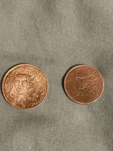 Pieces 2 centimes de - centimes,