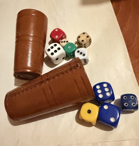 Ancien set jeux dés - ancien, de