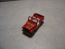 miniature objet publicitaitre ESSO Jeep pompiers "FIRE DEPT" au 1/46e