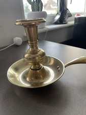 Bougeoir à main en laiton 18 ème siècle