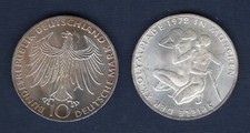 Allemagne 10 Mark 1972 J Jeux Olympique Munich Hambourg T2 SUP – Germany