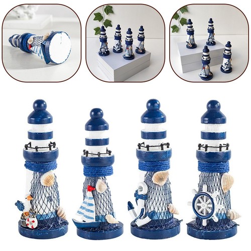 Ornement phare bois - en,