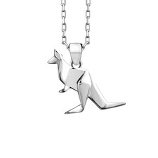 Origami kangourou argent - origami,