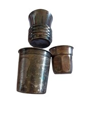 Ensemble de 3 Verres Élégants en Métal Argenté Poinçonné