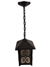 Ancienne lanterne en fer forgé d'extérieur 