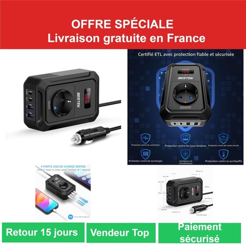 Bestek convertisseur 12v 200w - bestek,