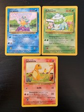 Lot 3 Cartes Pokémon Starters