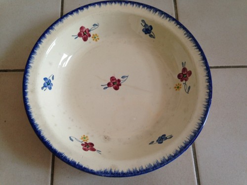 Ancien plat rond digoin - ancien,