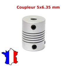 Coupleur flexible 5x6.35mm CNC