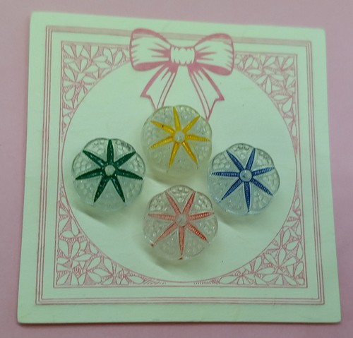 Boutons anciens verre - anciens, en