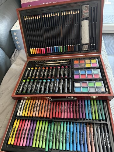 Malette coffret dessin bois - malette,