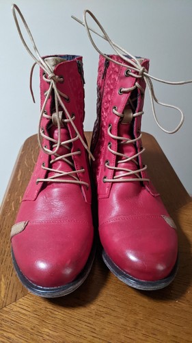 Boots neufs rouge - en, cuir