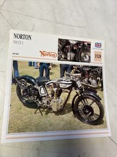 Norton 500 CS1 1928 fiche carte moto de collection Atlas