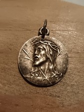 Rare Médaille Religieuse Ancienne  Neuvy-saint-selpuchre Indre Jesus 