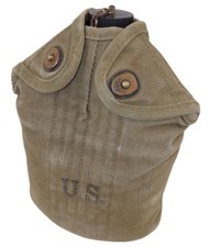 Gourde complète avec housse et quart US WW2 USA américain