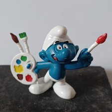 Schtroumpf Schleich 20089 2A Bully - ARTISTE PEINTRE